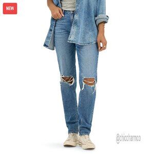 90s Straight Leg Jeans, Recycled Cotton Stretch Denim, Regular Fit